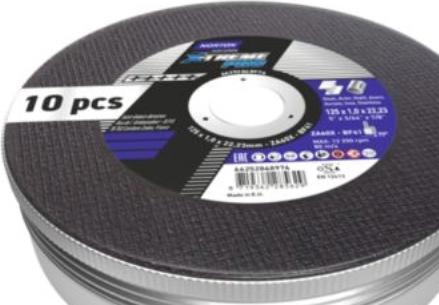 Immagine prodotto Saint-Gobain Scudiera 125x1,0mm - Norton X-treme Pro, TWSET ZA60ZZ T41, da 10 pz.