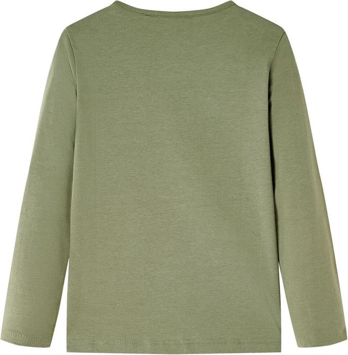 Actual product image VidaXL Children's long-sleeved shirt khaki 140,Material: 95 % cotton. 5 (140)
