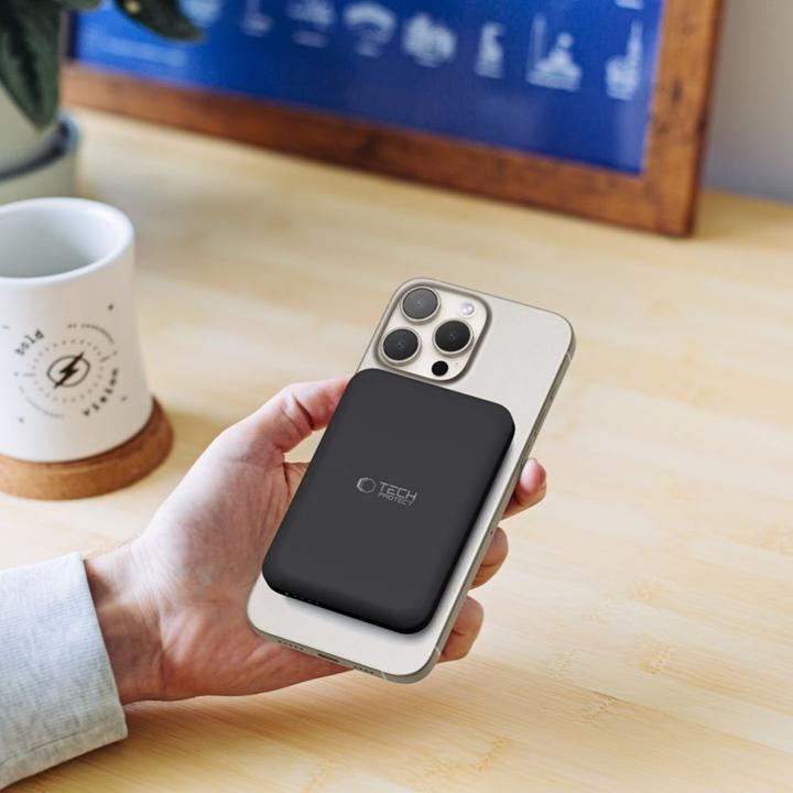 Immagine prodotto Tech Powerbank techninės apsaugos PB10 LifeMag 5000 mAh Juodas (5000 mAh, 15 W)