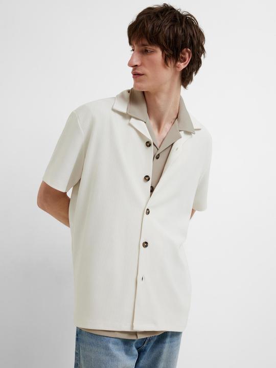 Image du produit Selected Homme Chemise à col cubain côtelé et à manches courtes (XL)