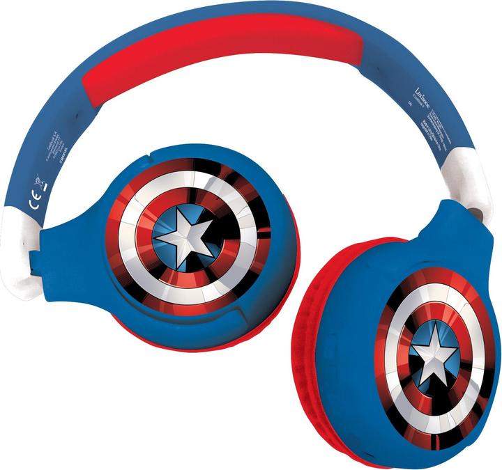 Lexibook Avengers - Casque pliable Bluetooth 2 en 1 (HPBT010AV)