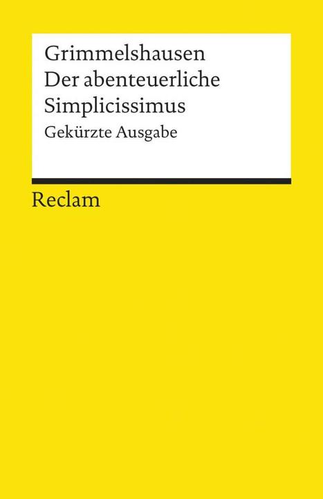 Image du produit Simplicissimus (Gekürzte Ausgabe) (Allemand, Hans Jacob Christoph von Grimmelshausen, 1986)