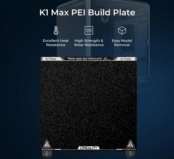 Actual product image Creality K1 MAX PEI BUILD PLATE 315x310mm 3D ACCESSORIES (Printing bed)