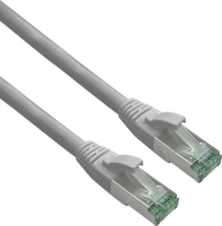 Produktbild Helos GRS zertifiziertes Cat 6a Patchkabel mit Cat 7 Rohkabel TPE grau 1,5m (S/FTP, CAT7, 1.50 m)