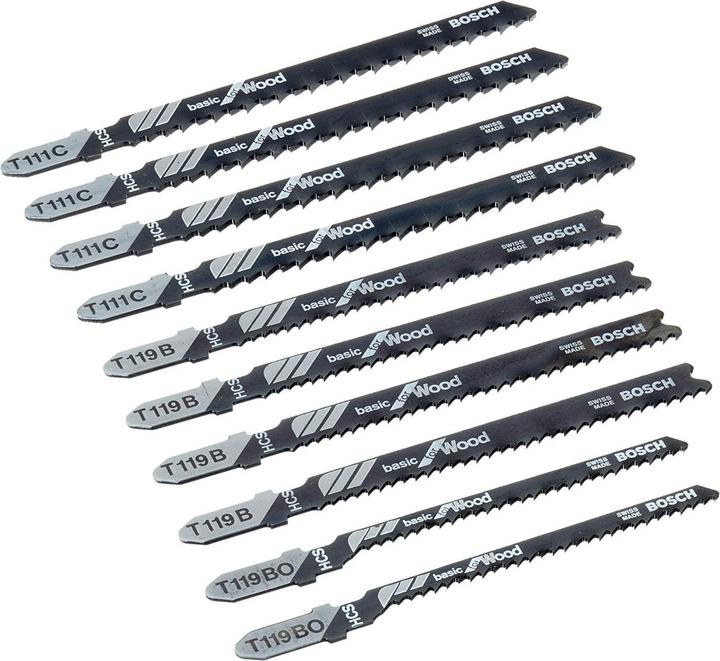 Actual product image Bosch Professional Zubehör Basic for Wood Set 10 pieces