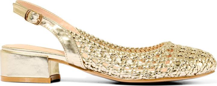 Image du produit Joe Browns Woven Metallic Block Heel Sling Back Shoes (37)