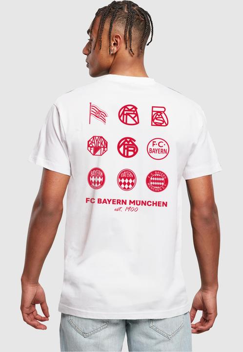 Actual product image FC Bayern München Logo History Red T-Shirt Round Neck - 112157 (4XL)