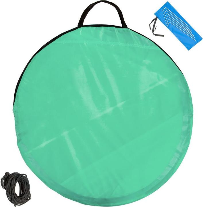 Produktbild tectake Pop-Up Strandmuschel Angelika (Strandzelt + Strandmuschel, 1.20 kg, 2 Personen)