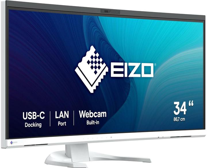 Actual product image Eizo 86.7cm (34.1") EV3450XC-WT 21:9 4K 2xHDMI+DP+USB-C Curv (3440 x 1440 pixels, 34.10")