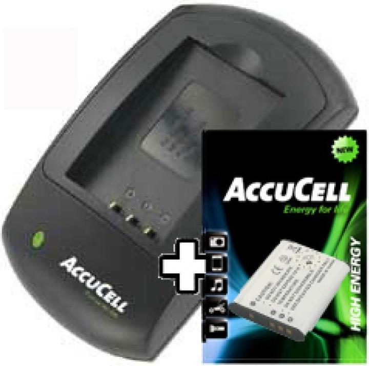 Produktbild AccuCell Ladegerät und Akku passend für Sony NP-BK1 (Set)