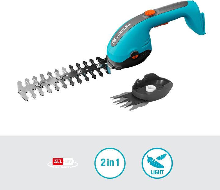 Actual product image Gardena Cordless grass and shrub shears PowerCut 20/18V P4A solo (Cordless hedgecutters)