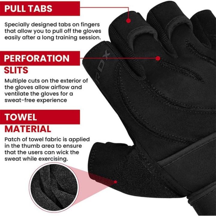 Produktbild Rdx L4 Offene Finger Gewichtheber Gymhandschuhe (M)