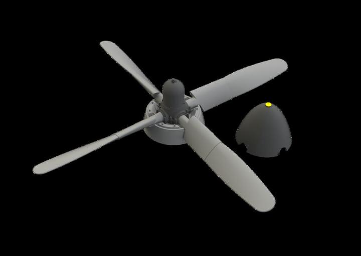 Actual product image Eduard P-51B/C Hamilton Standard propeller