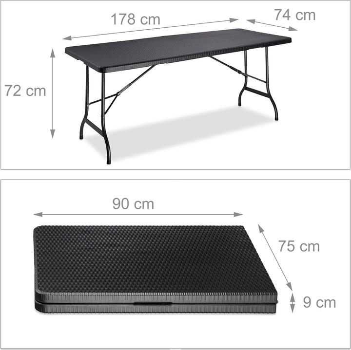 Immagine prodotto Relaxdays Tavolo da giardino (178 cm)
