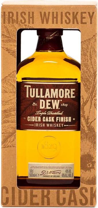 Immagine prodotto Tullamore Dew Finitura della botte di sidro di rugiada (Whisky irlandese, 1 x 50 cl)
