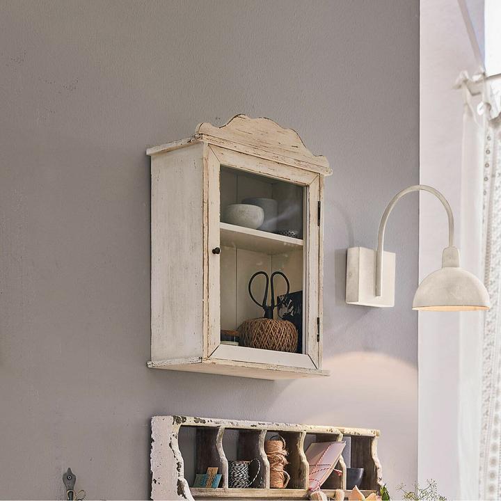 Produktbild Loberon Wandschrank Sandrine antikweiss (35, B, H, 18 cm, T 50)