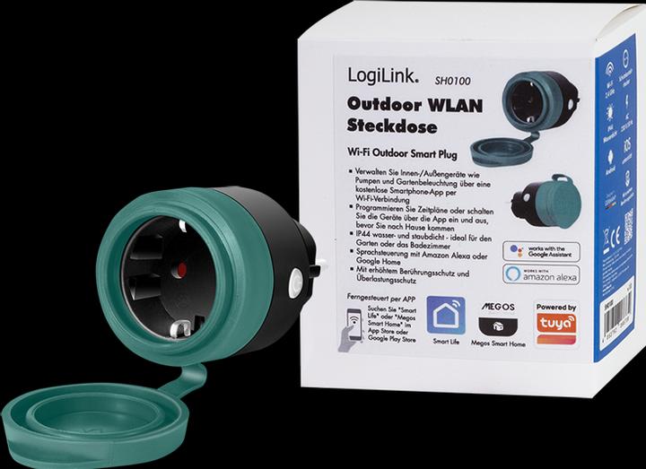 Productafbeelding LogiLink Smart Home Wi-Fi-stekker Buiten CEE 7/3