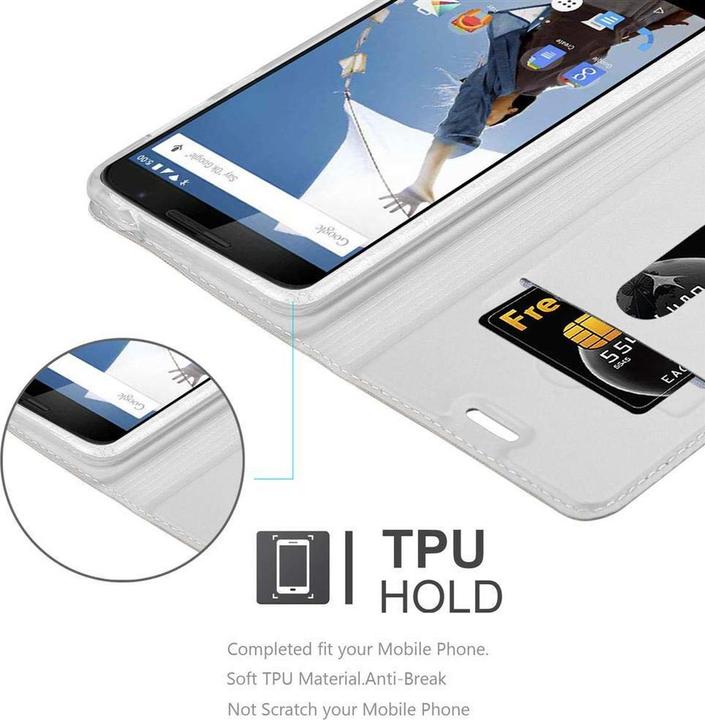 Actual product image Cadorabo Book Classy Style Cover (Google Nexus 6)