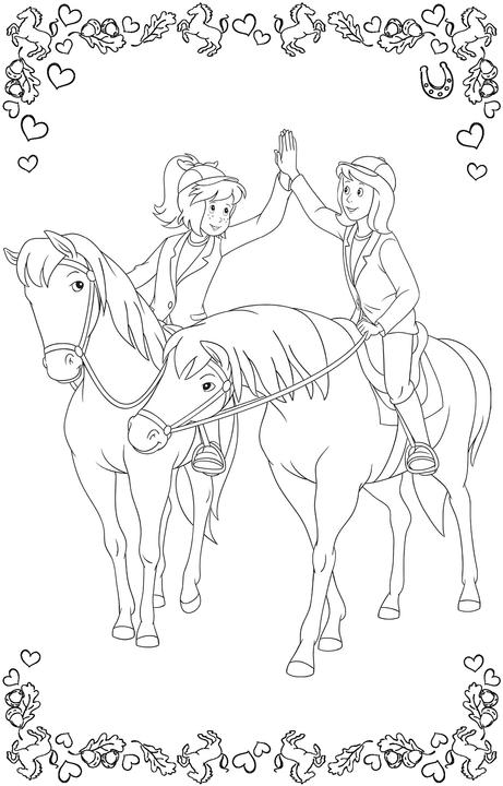 Actual product image Panini Bibi & Tina: Super-strong sticker and colouring pad for horse fans