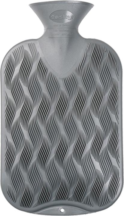Produktbild Fashy Wärmflasche Thermoplastik 2l Karo Halblamelle Anthrazit (2 l)