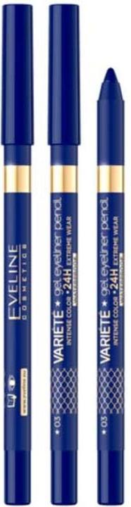 Eveline Variete Gel Waterproof Eyeliner 03ue 9G (03 Blue)
