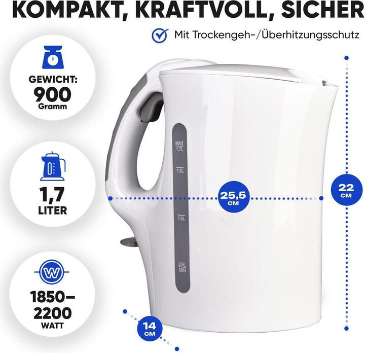Produktbild Bomann WK 6079 CB WEIss (1.70 l, EU-Stecker)