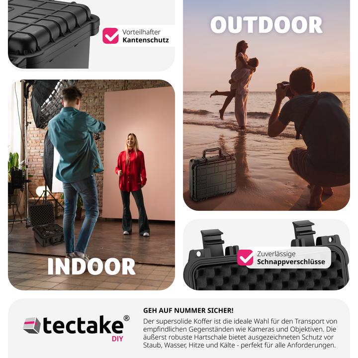 Produktbild tectake Fotokoffer Universalbox (Fotokoffer, 8.90 l)