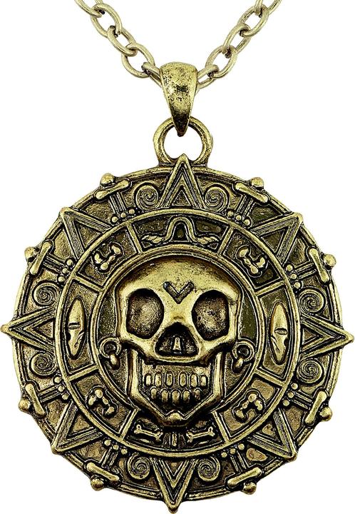 Actual product image Widmann Piraten Halskette mit Totenkopf Kompass
