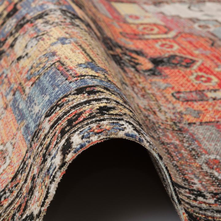 Image du produit Pergamon Kurzflor Designer Teppich Modern Vintage Orient Muster (80 x 150 cm)