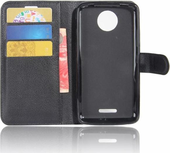 Produktbild MU Classic Lederhülle mit Litchitextur (Motorola Moto C Plus)