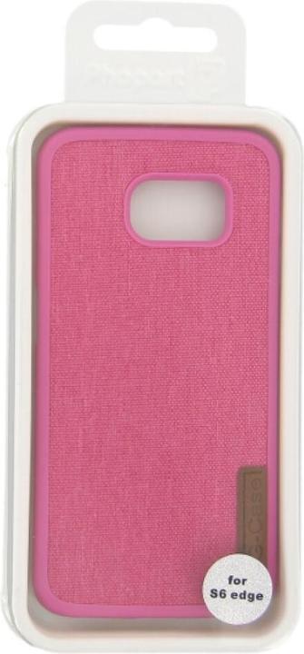 Actual product image OEM Silicone Case Textile for Samsung S6 Edge pink (Samsung Galaxy S6 Edge)