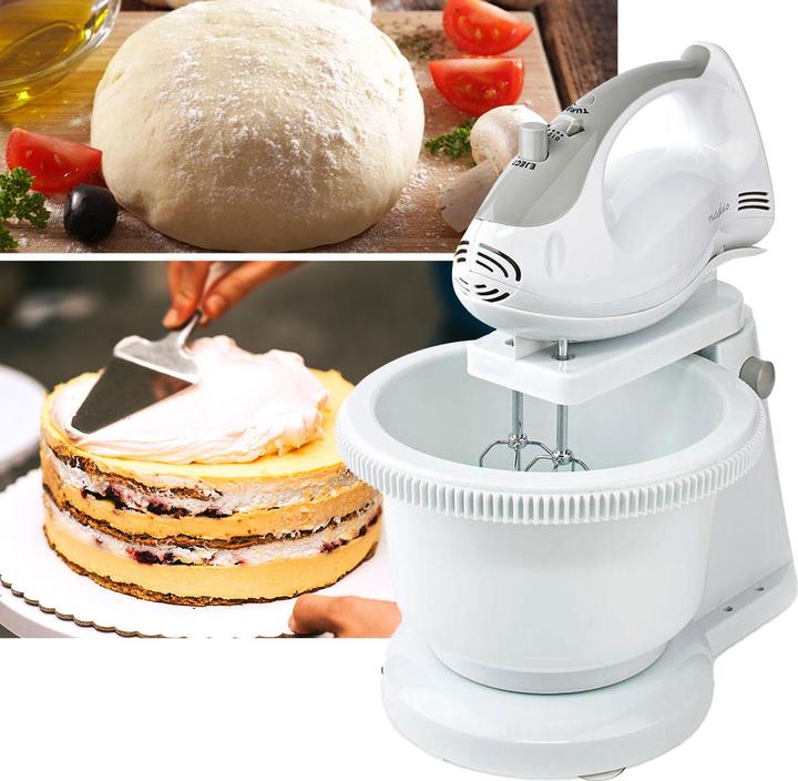 Image du produit Nedis Mixeur à main 200 W 5 vitesses Fonction turbo Turning Bowl / 2 crochets pétrisseurs / 2 fouets (200 W)