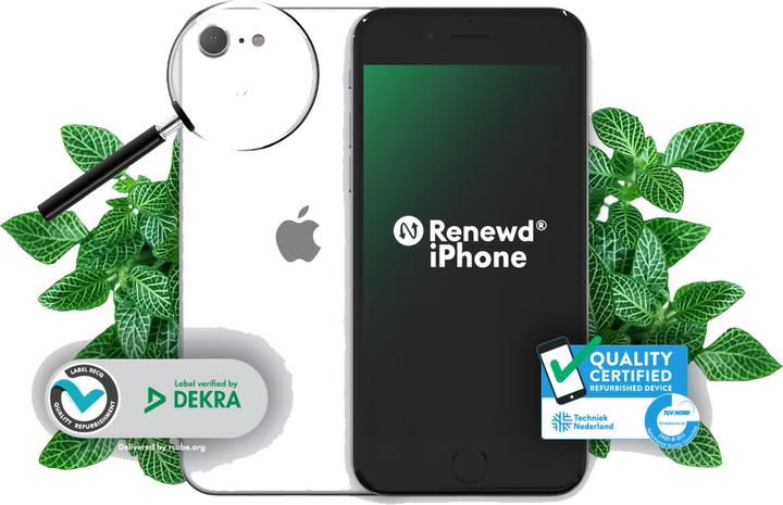 Produktbild Renewd iPhone SE 2020 (64 GB, Weiss, 4.70", 12 Mpx, SIM + eSIM, A / Wie neu)