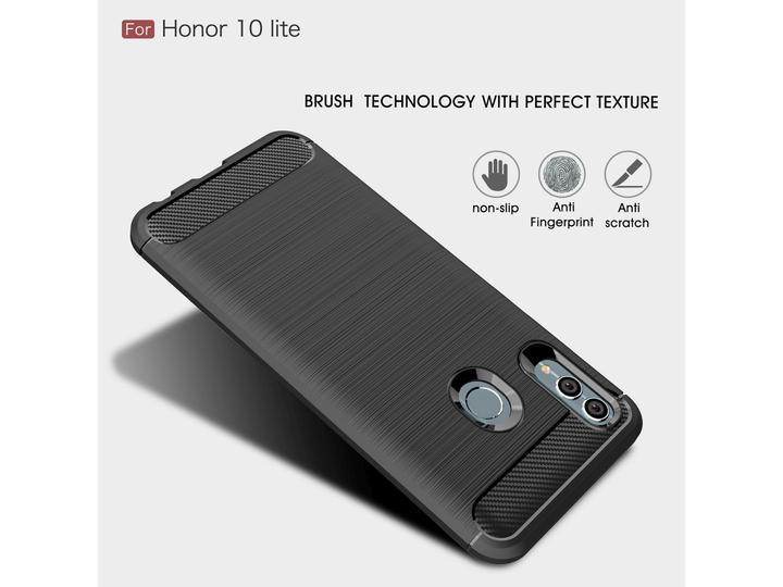 Produktbild Screenguard Honor 10 Lite Hülle Carbon Brushed Soft TPU (Honor 10 Lite)