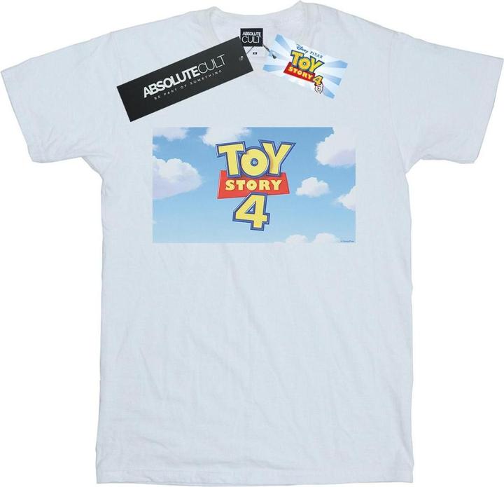 Actual product image Disney Womens/Ladies Toy Story 4 Cloud Logo Cotton Boyfriend T-Shirt (L)