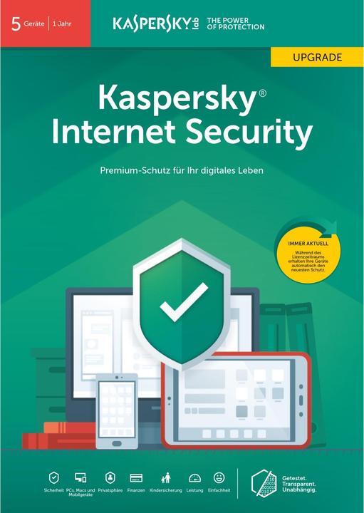 Image du produit Kaspersky Internet Security 2019 (5 Utilisateur, 12 mois)