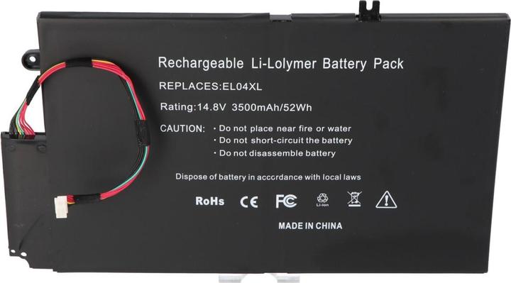 Image du produit HP Batterie 681879-171, 681879-1C1, 681879-541, 681949-001, EL04XL, HSTNN-IB3R, HSTNN-UB3R, TPN-C102 (3200 mAh)