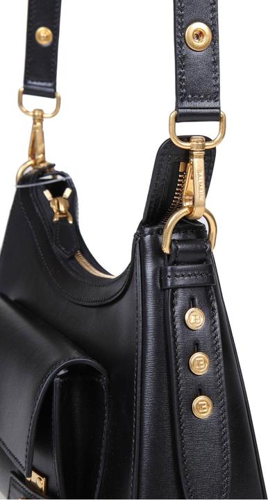 Image du produit Balmain sac à bandoulière b-buzz hobo en cuir noir