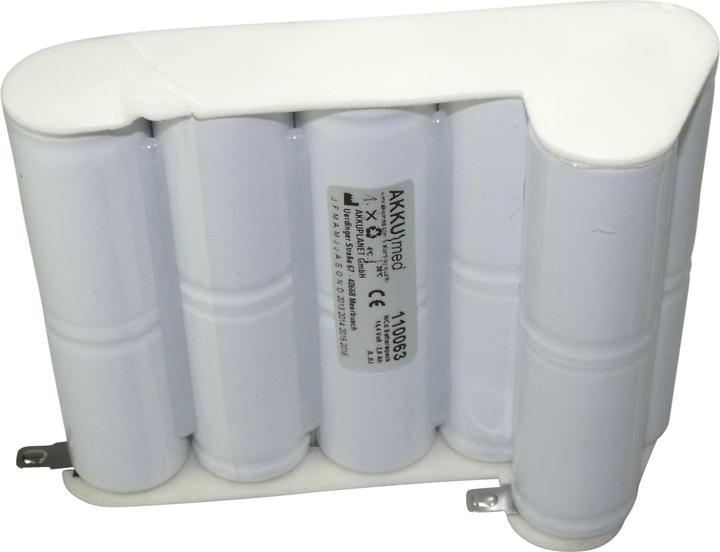 Actual product image AccuCell Battery Physio Control Defibrillator LP6, LP7, VSM2 ECG Monitor (1 pcs., Device specific, 2000 mAh, Rechargeable battery)