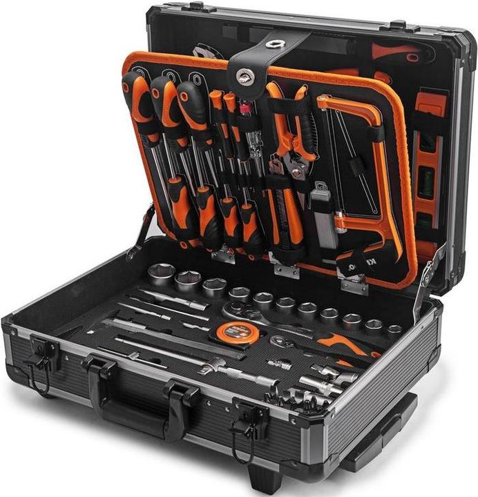 Image du produit Kendo Coffre à outils à roulettes avec 161 outils (161 pièces)