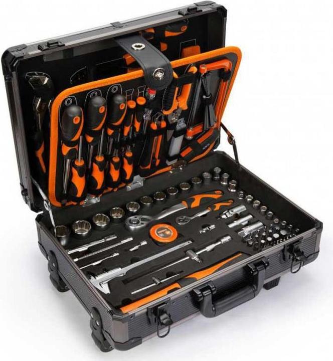Image du produit Kendo Coffre à outils à roulettes avec 161 outils (161 pièces)