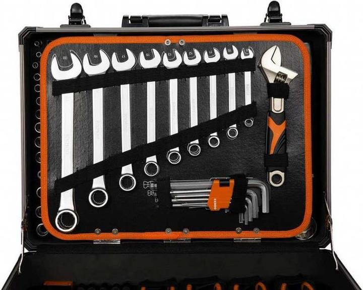Image du produit Kendo Coffre à outils à roulettes avec 161 outils (161 pièces)