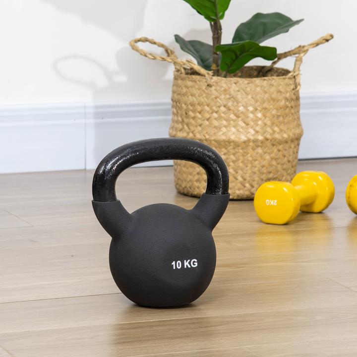 Actual product image Homcom Ball dumbbell with neoprene coating (1 x 10 kg)