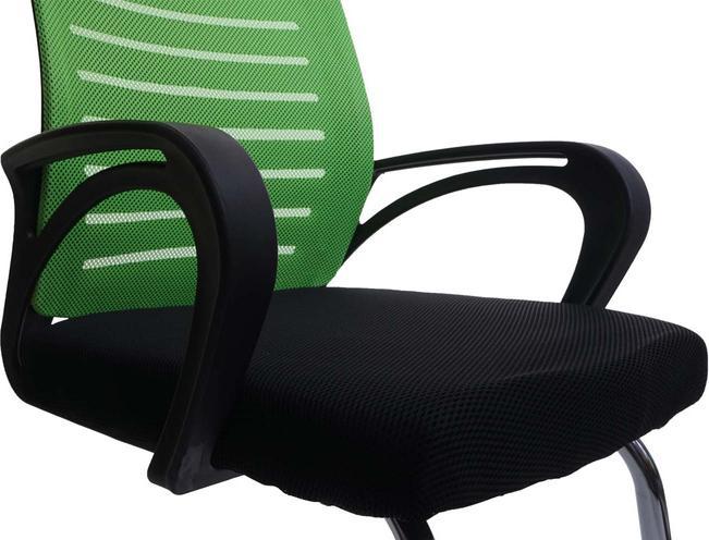 Image du produit Mendler Lot de 2 chaises de conférence HWC-K51, chaise visiteur piétement luge, charge max. 150 kg