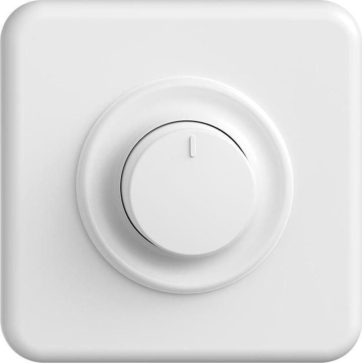 Produktbild Feller STANDARDdue UP LED-Universal-Drehdimmer, 4-400 W/4-400 VA, 90x90mm, weiss