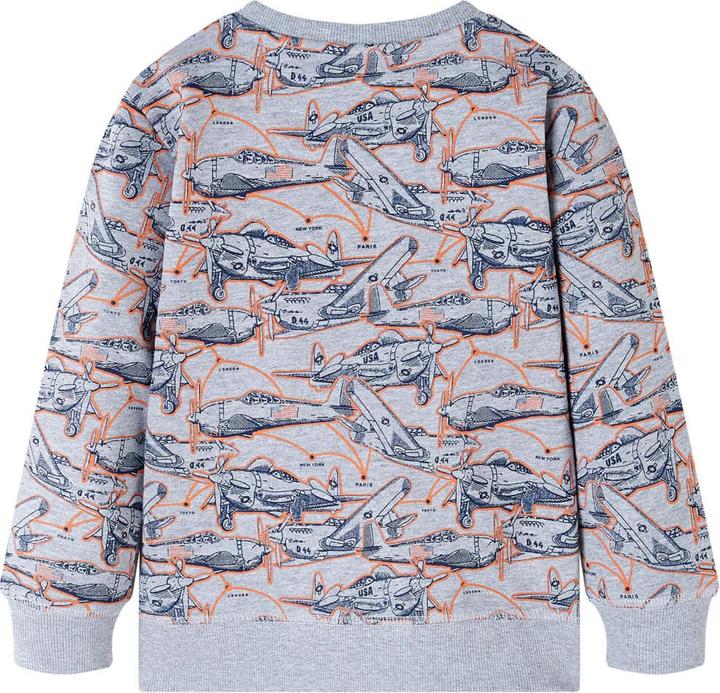 Actual product image VidaXL Children's sweatshirt grey melange 140,Material: 85 % cotton (140)