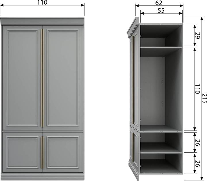 Produktbild BePureHome Organize (215 x 110 x 62 cm)
