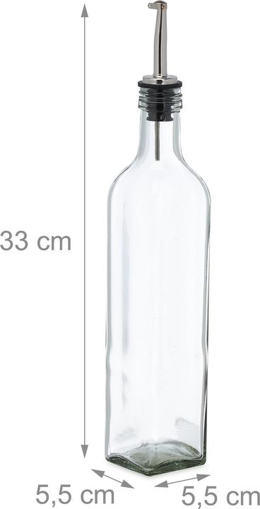 Image du produit Relaxdays Distributeur de vinaigre et d'huile (500 ml)