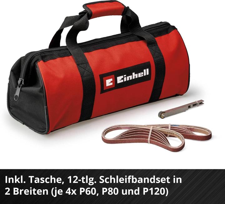 Actual product image Einhell Cordless belt file TE-BF 18 Li Kit (1x 4.0 Ah)