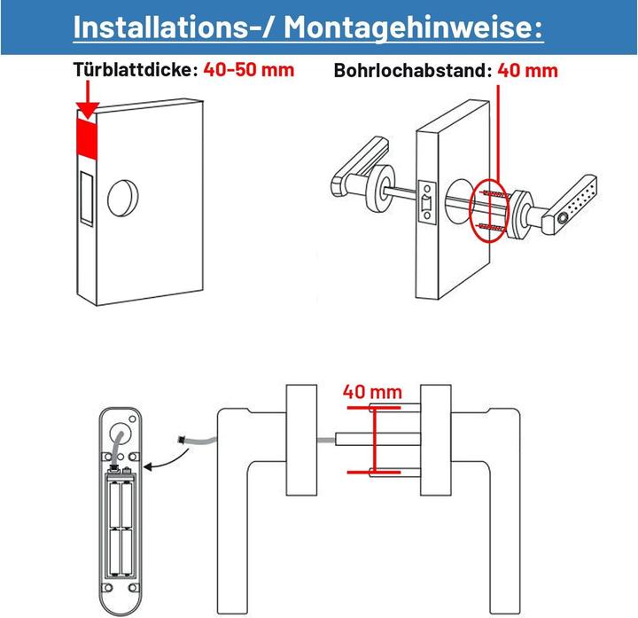 Image du produit DNT DoorAccess Pro (Empreinte digitale, Combinaison électronique de chiffres)